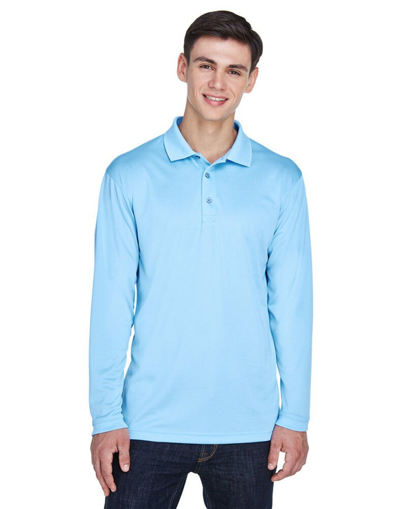UltraClub 8405LS - Adult Cool & Dry Sport Long-Sleeve Polo