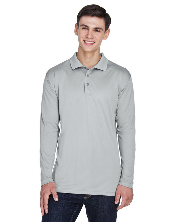 UltraClub 8405LS - Adult Cool & Dry Sport Long-Sleeve Polo