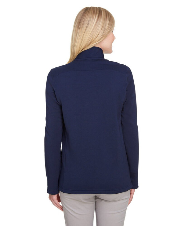 UltraClub UC792W - Ladies Coastal Pique Fleece Quarter-Zip