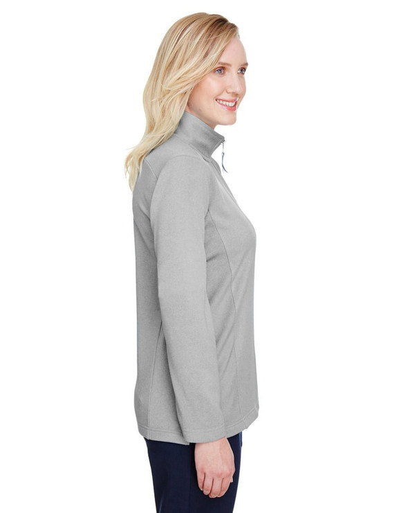 UltraClub UC792W - Ladies Coastal Pique Fleece Quarter-Zip