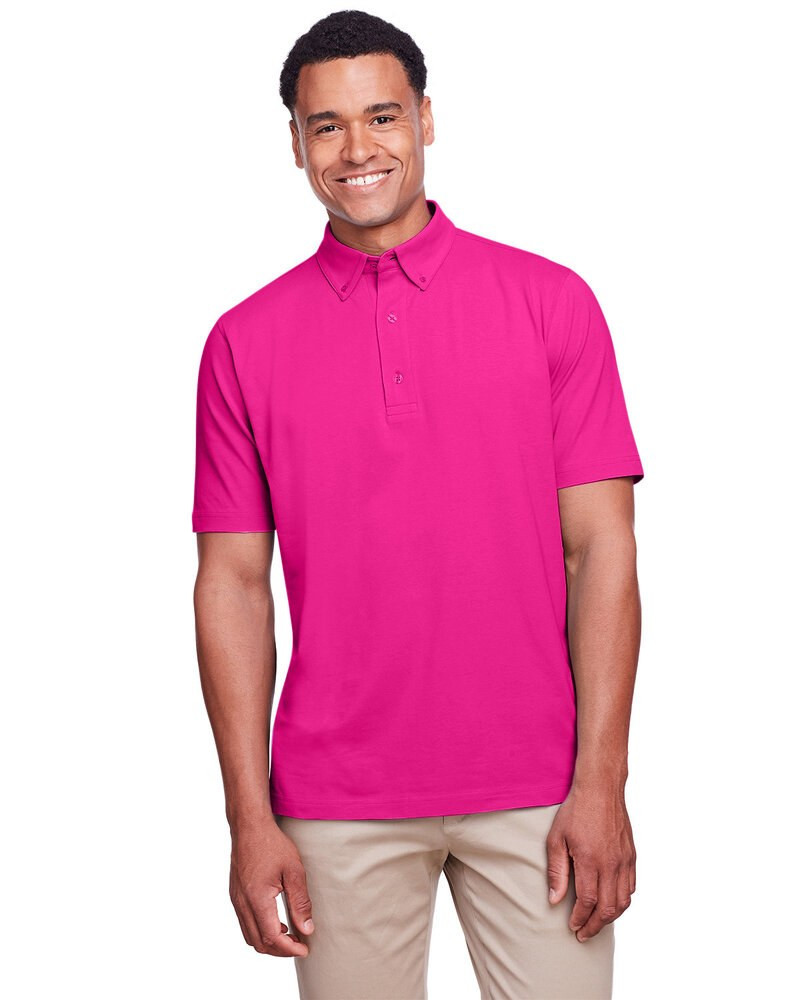 UltraClub UC105 - Polo de rendimiento de algodón elástico Lakeshore para hombre