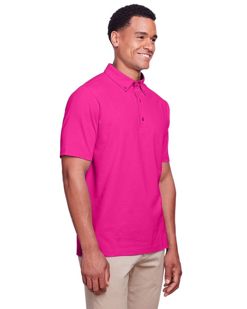 UltraClub UC105 - Polo de rendimiento de algodón elástico Lakeshore para hombre