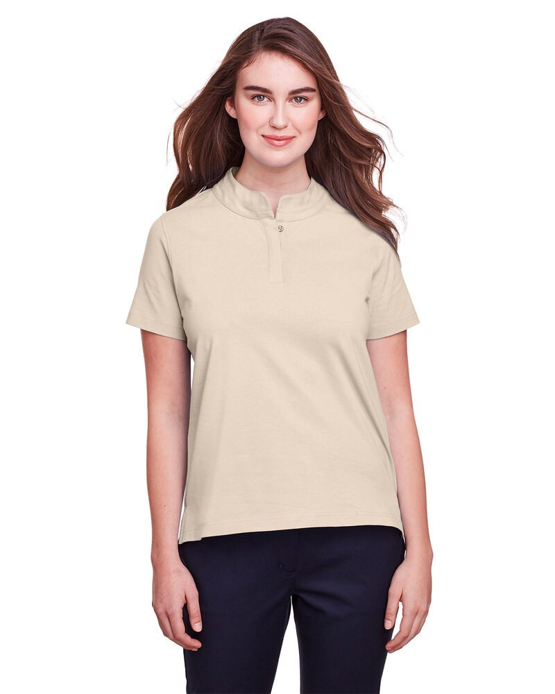 UltraClub UC105W - Polo de rendimiento de algodón elástico Lakeshore para damas