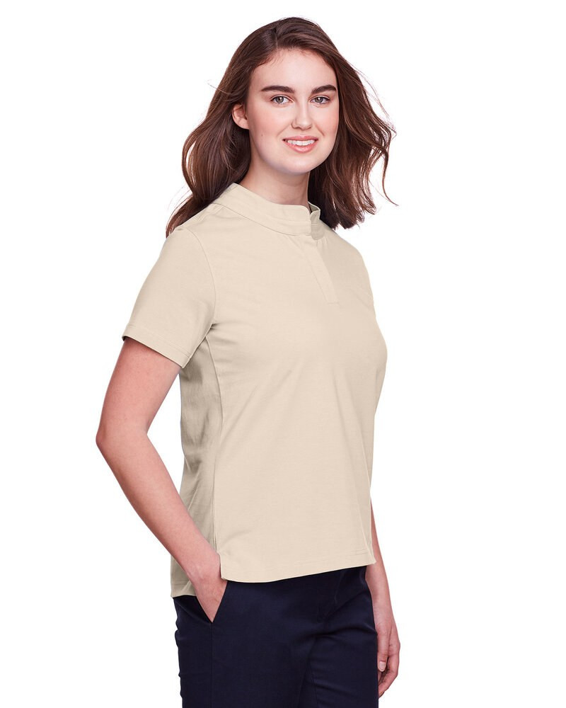 UltraClub UC105W - Polo de rendimiento de algodón elástico Lakeshore para damas