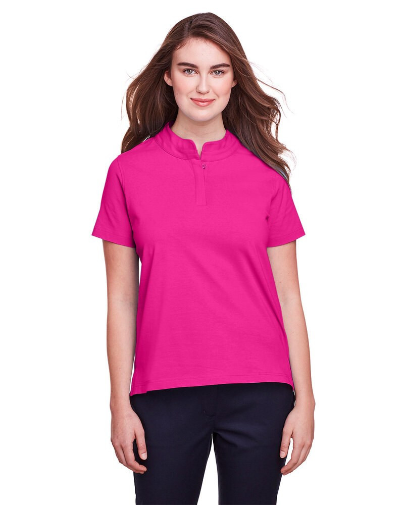 UltraClub UC105W - Polo de rendimiento de algodón elástico Lakeshore para damas