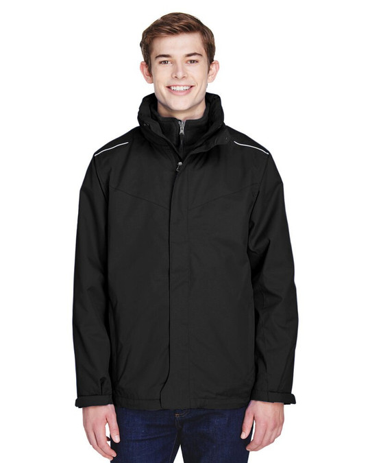 CORE365 88205T - Chaqueta 3 en 1 para Hombre Tall Region con Forro de Lana Fleece