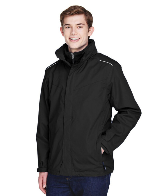 CORE365 88205T - Chaqueta 3 en 1 para Hombre Tall Region con Forro de Lana Fleece