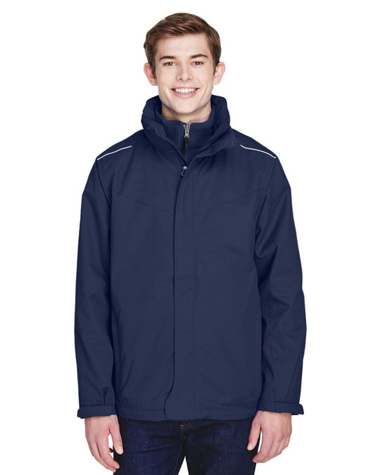 CORE365 88205T - Chaqueta 3 en 1 para Hombre Tall Region con Forro de Lana Fleece