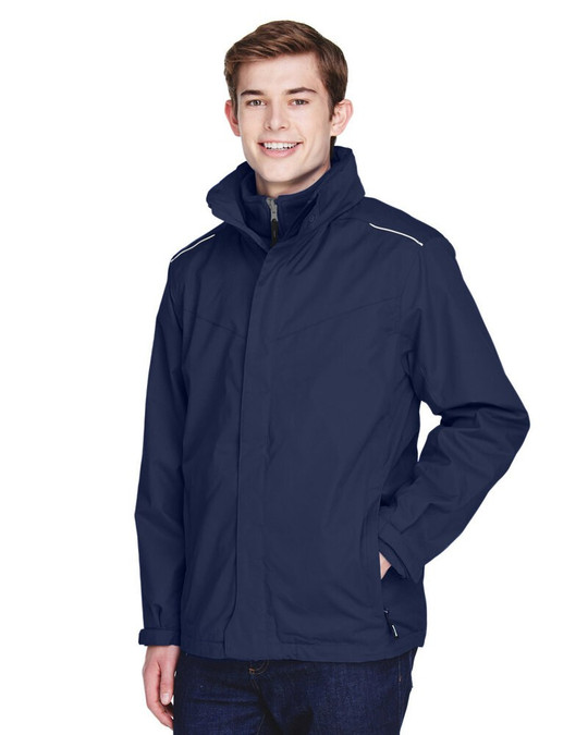 CORE365 88205T - Chaqueta 3 en 1 para Hombre Tall Region con Forro de Lana Fleece
