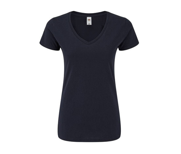 FRUIT OF THE LOOM SC155 - T-Shirt mit V-Ausschnitt für Damen
