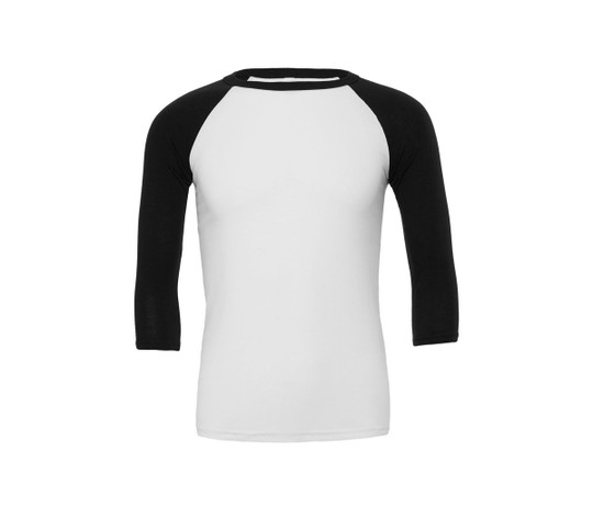 Bella+Canvas BE3200 - UNISEX 3/4 SLEEVE BASEBALL TEE