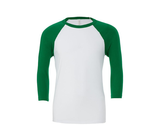 Bella+Canvas BE3200 - UNISEX 3/4 SLEEVE BASEBALL TEE