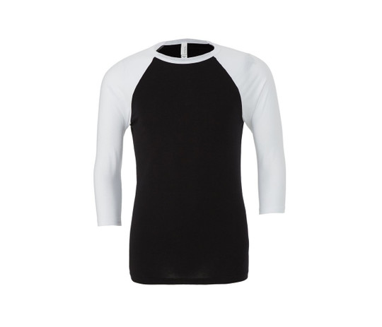 Bella+Canvas BE3200 - UNISEX 3/4 SLEEVE BASEBALL TEE