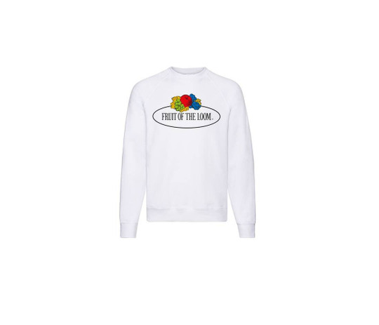 FRUIT OF THE LOOM VINTAGE SCV260 - Unisex crew neck sweat with Fruit Of The loom logo printed on it
