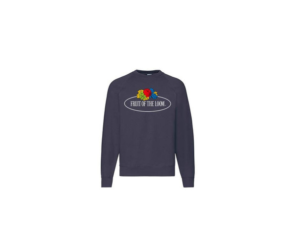FRUIT OF THE LOOM VINTAGE SCV260 - Unisex crew neck sweat with Fruit Of The loom logo printed on it