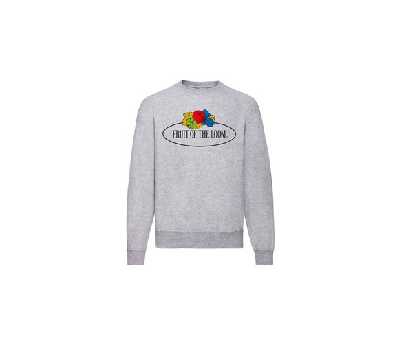 FRUIT OF THE LOOM VINTAGE SCV260 - Unisex crew neck sweat with Fruit Of The loom logo printed on it
