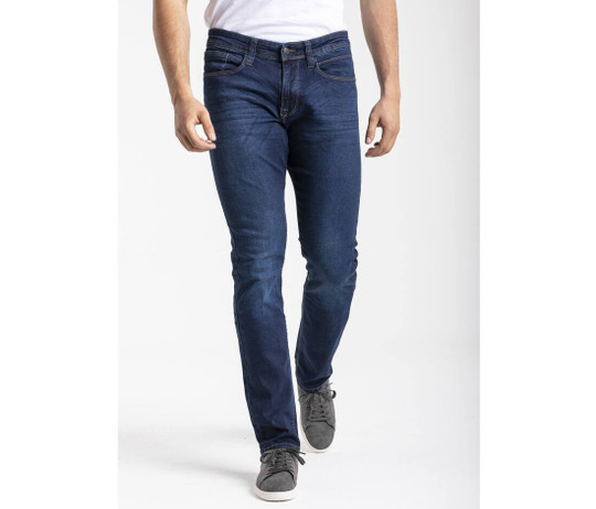 RICA LEWIS RL804 - Herren-Stretchjeans, Slim Fit, stonewashed, gebürstet