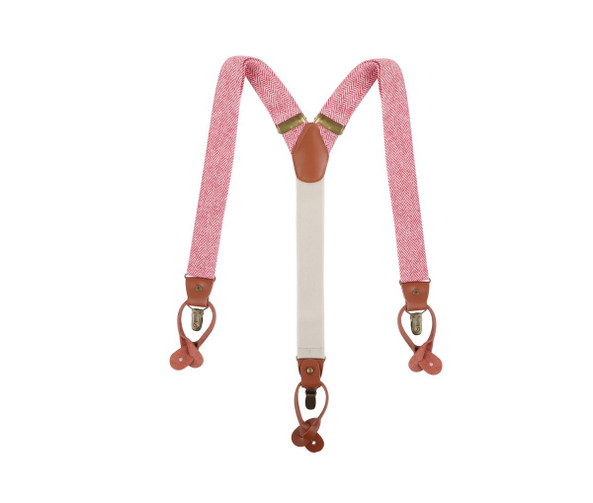 KARLOWSKY KYAG4 - Stylish urban suspenders with herringbone pattern