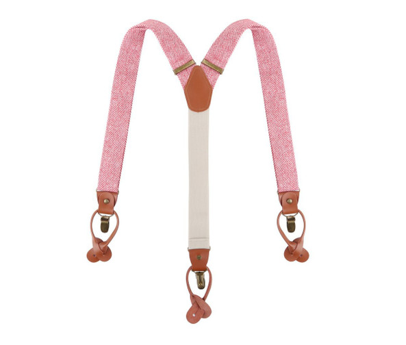 KARLOWSKY KYAG4 - Stylish urban suspenders with herringbone pattern