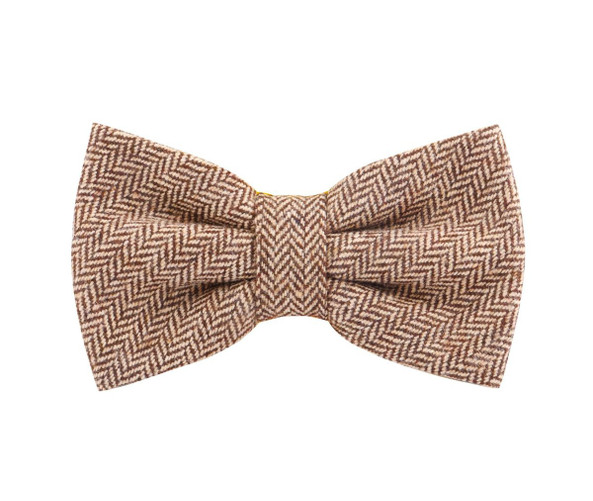 KARLOWSKY KYAK9 - Stylish urban bow tie with herringbone pattern