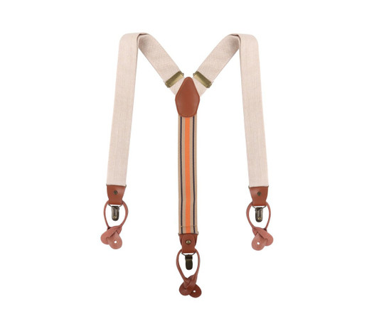 KARLOWSKY KYAG4 - Stylish urban suspenders with herringbone pattern