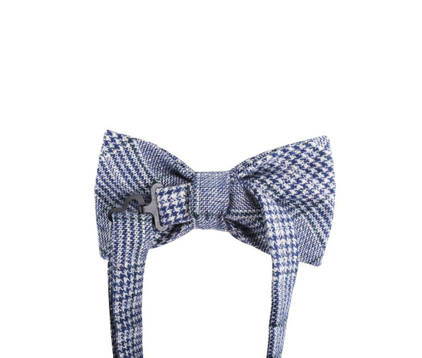 KARLOWSKY KYAK13 - Stylish urban bow tie with glencheck pattern