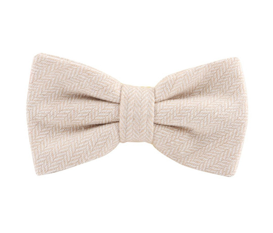 KARLOWSKY KYAK9 - Stylish urban bow tie with herringbone pattern