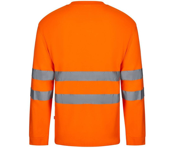VELILLA V35614 - COTON/POLYESTER LS HIGH VISIBILITY T-SKJORTE