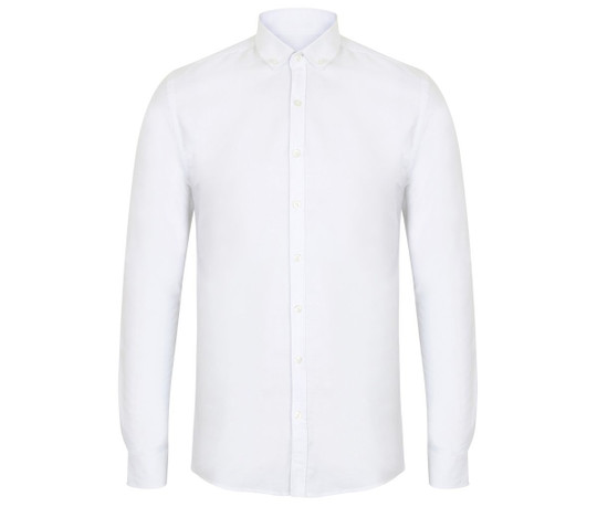 HENBURY HY512S - MODERN OXFORD LONG SLEEVED SHIRT - SLIM FIT
