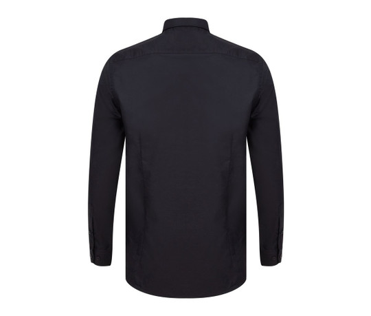 HENBURY HY512S - MODERN OXFORD LONG SLEEVED SHIRT - SLIM FIT
