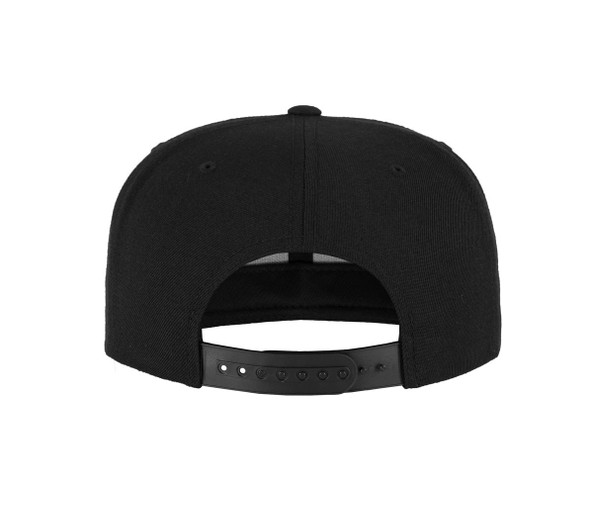 FLEXFIT F6089R - 6-Panel-Cap mit rosa Aufdruck auf dem Schirm