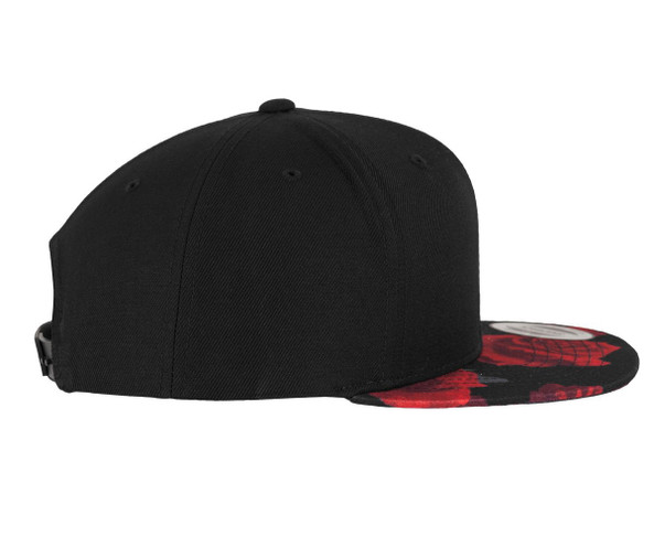 FLEXFIT F6089R - 6-Panel-Cap mit rosa Aufdruck auf dem Schirm