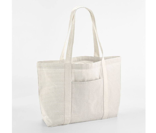 WESTFORD MILL WM255 - STRIPED ORGANIC COTTON SHOPPER