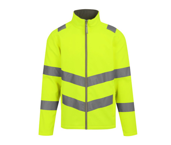 REGATTA RGA712 - HI-VIS PRO CONTRACT ABLAZE 2 LAYER SOFTSHELL JACKET (CLASS 3)