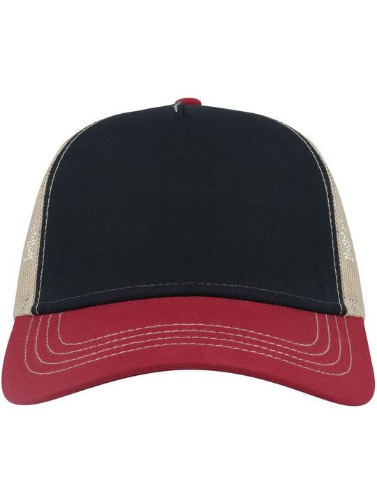 Atlantis ACRACS - Atlantis Rapper Canvas S Recycled 5 Panel Trucker