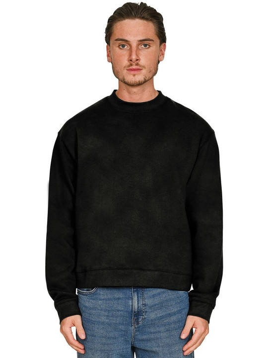 Casual Classics CRBSWAC200 - Casual Premium Combed 330 Acid Wash Boxy Oversized Extended Neck Sweatshirt