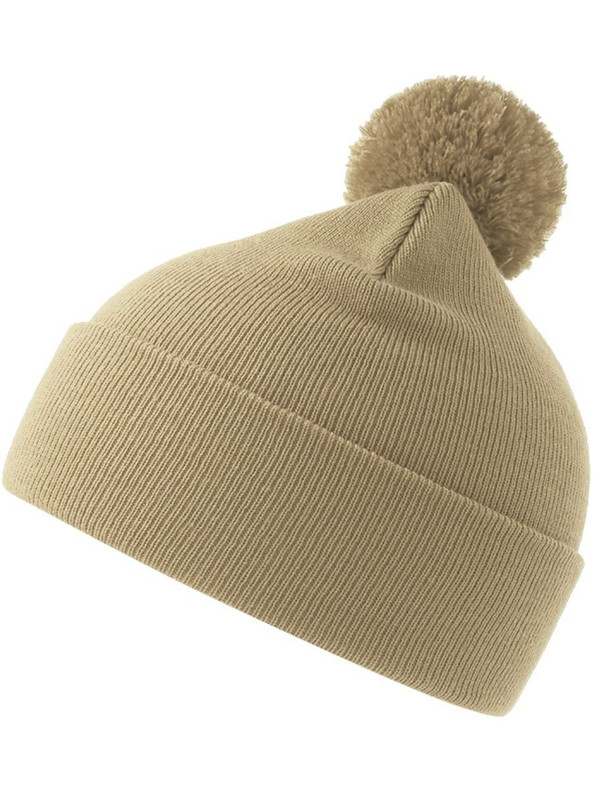 Atlantis ACWIPO - Atlantis Wind S Pompom Recycled Beanie Double Skin Cuffed