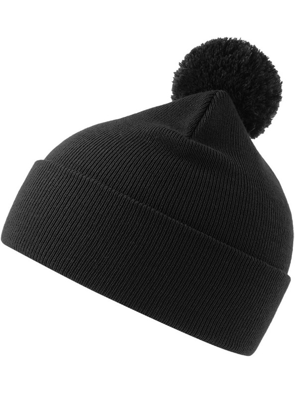 Atlantis ACWIPO - Atlantis Wind S Pompom Recycled Beanie Double Skin Cuffed