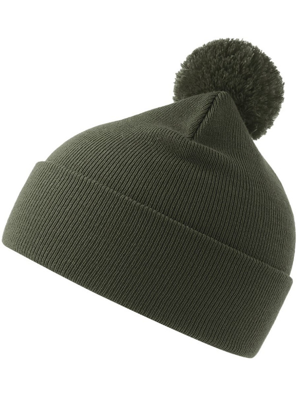 Atlantis ACWIPO - Atlantis Wind S Pompom Recycled Beanie Double Skin Cuffed