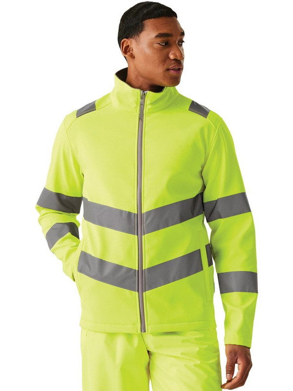 Regatta Professional RTRA712 - Regatta Pro Contract Hi Vis Ablaze 2 Layer Softshell