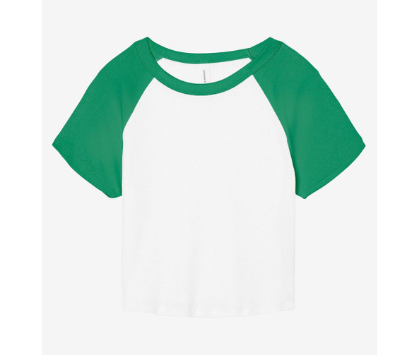 Bella+Canvas BE1201 - NAISTEN MICRO RIB RAGLAN BABY TEE