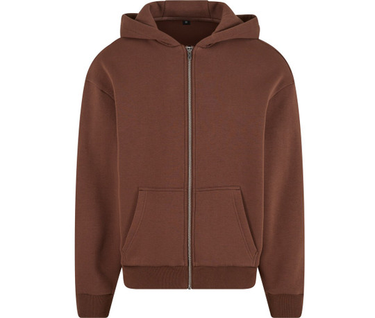 BUILD YOUR BRAND BY285 - FLUFFY ZIP HOODY