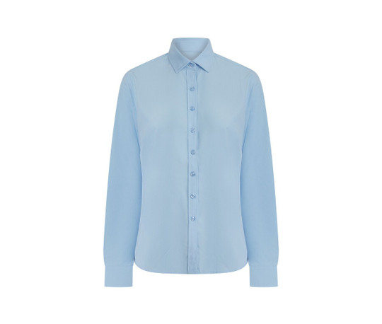 HENBURY HY583 - LADIES' LONG SLEEVED 'COTTON FEEL' COOLPLUS® SHIRT