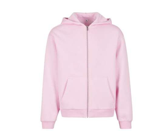 BUILD YOUR BRAND BY285 - FLUFFY ZIP HOODY
