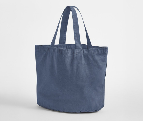 WESTFORD MILL WM345 - Sac shopping ovale en coton recyclé délavé