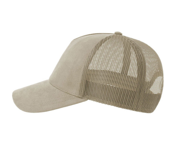 ATLANTIS HEADWEAR AT277 - Faux suede trucker-style cap