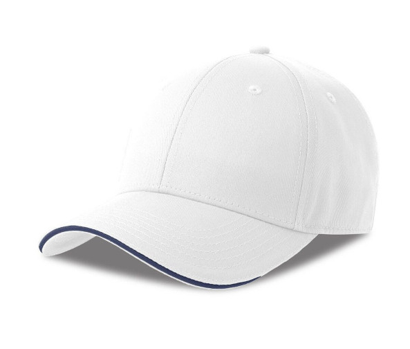 ATLANTIS HEADWEAR AT291 - 6-panel cap with sandwich piping