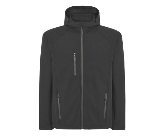 JHK JK341 - TÄYSIVETOKETJU SOFTSHELL TAKKI HUPULLINEN