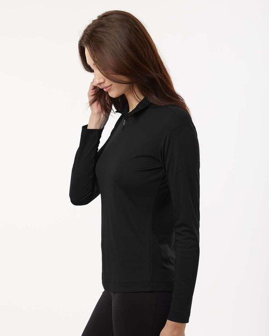 AllPro 41870L - Suéter Pro-Lock con cremallera de un cuarto para mujer