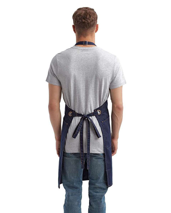 Artisan Collection by Reprime RP121 - Barley Recycled Bib Apron with Pocket